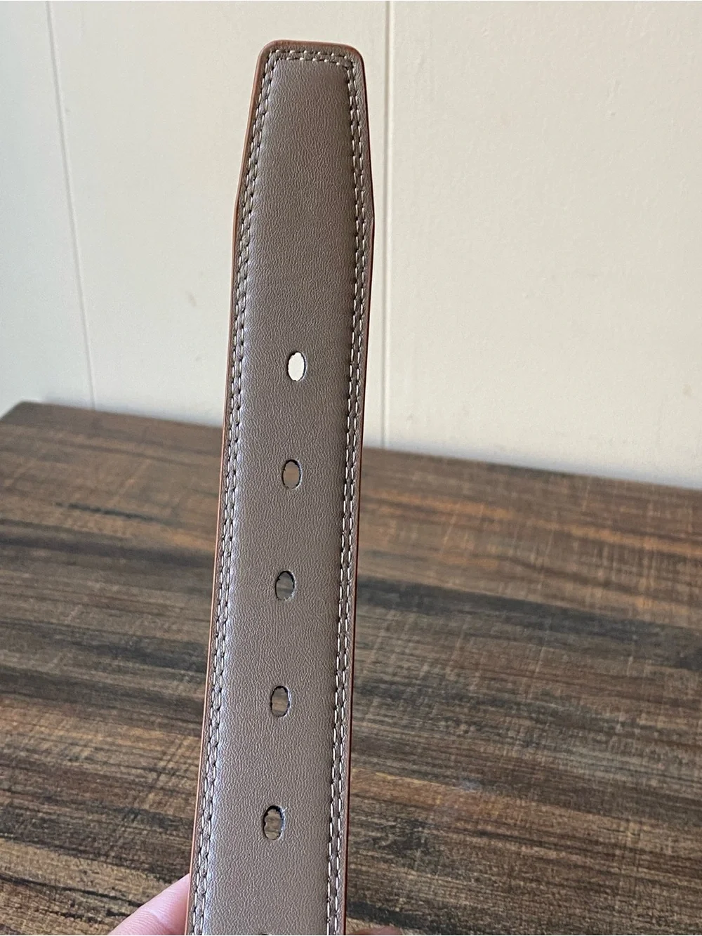 Cognac Leather Belt, 38”